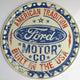 Enseigne Metal Ronde Ford Motor