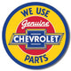 Enseigne Metal Ronde Genuine Chevrolet