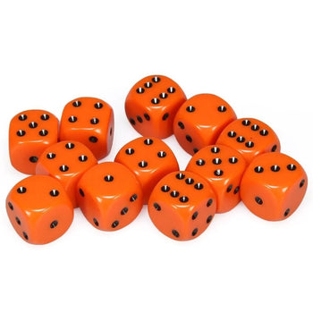 12 D6 Opaque Orange