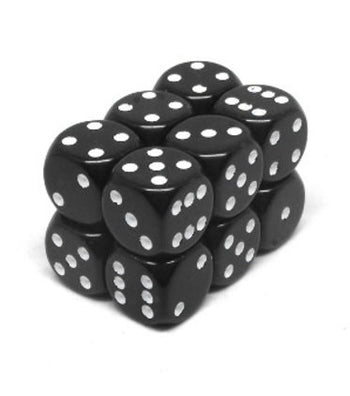 12 D6 Opaque Noir