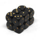 12 D6 Opaque Black/Gold