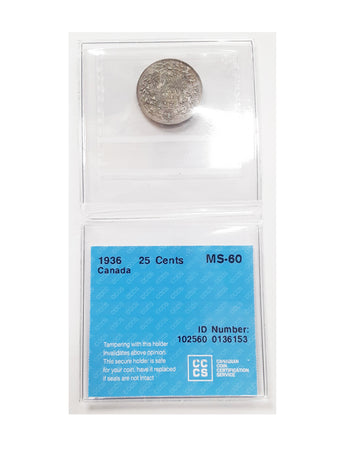 CCCS 25¢ 1936 MS-60