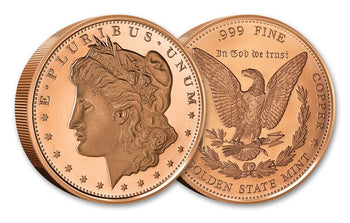 5 Oz En Cuivre-Morgan Dollar