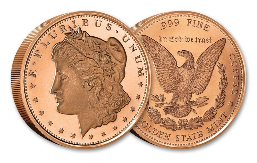 5 Oz En Cuivre-Morgan Dollar
