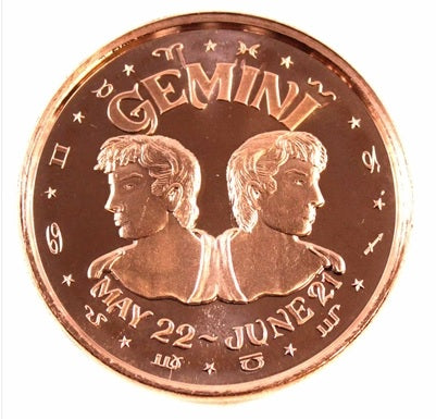 1 Oz Copper-Gemini