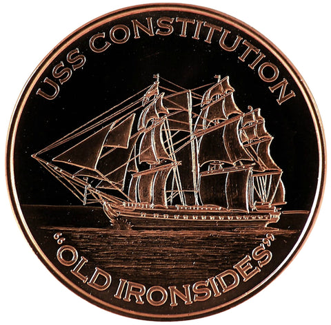 1Oz En Cuivre-USS Constitution