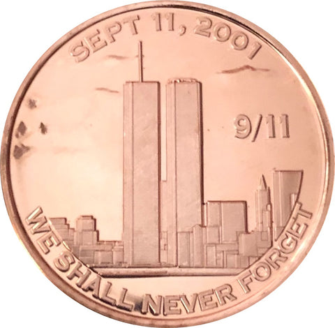 1 Oz In Copper-Sep.11.2001