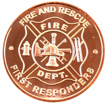 1 Oz En Cuivre-Fire And Rescue