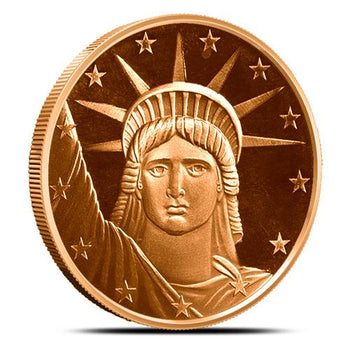 1 Oz En Cuivre-Liberty Head