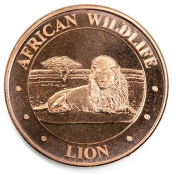 1 Oz En Cuivre-African Lion