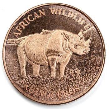 1 Oz En Cuivre-Rhinoceros