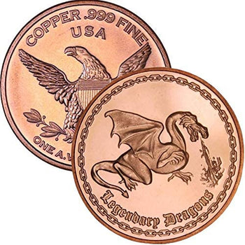 1 Oz En Cuivre-Dragon