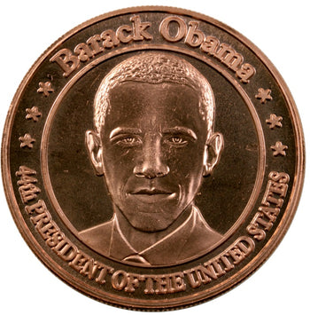 1 Oz En Cuivre-Barack Obama