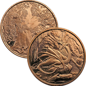 1 Oz En Cuivre-Nidhogger Dragon