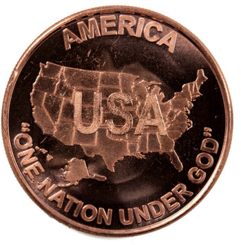 1 Oz En Cuivre-USA One Nation
