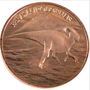 1 Oz En Cuivre-Parasaurolophus
