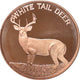 1 Oz En Cuivre-White Tail Deer