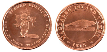 1 Oz En Cuivre-Beaver Bullion