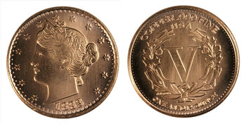 1 Oz En Cuivre-1883 Liberty V