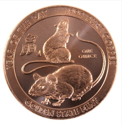 1 Oz Copper-Year Of The Rat