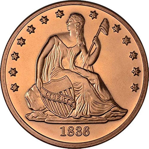 1 Oz Copper-Seated Liberty