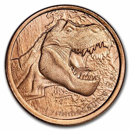 1 Oz Copper - Tyrannosaurus Rex