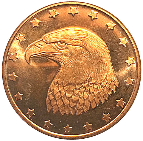 1 Oz Copper-Eagle Head