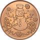 1 Oz Copper-Snowman