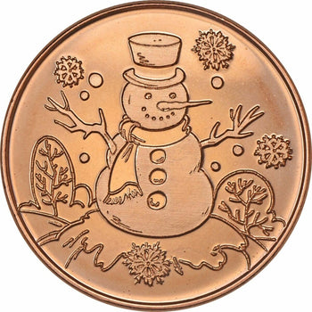 1 Oz En Cuivre-Snowman