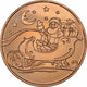 1 Oz Copper-Santa On Sleigh