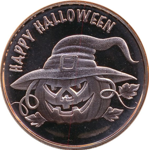 1 Oz En Cuivre-Happy Halloween Pumpkin