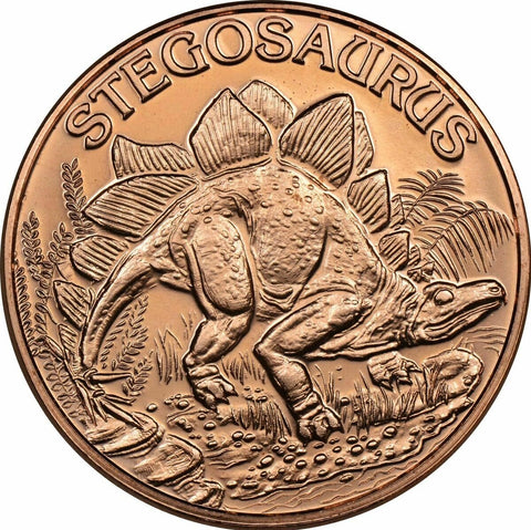 1 Oz En Cuivre-Stegosaurus