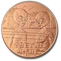 1 Oz Copper-Space Aliens