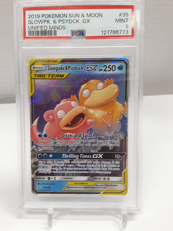 PSA Slowpoke & Psyduck GX 35/236 - Mint 9