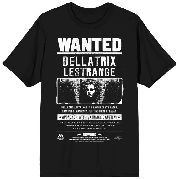 T-Shirt Harry Potter Wanted Bellatrix XL