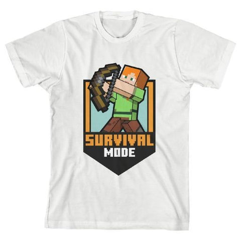 Minecraft Survival T-Shirt Fashion Large