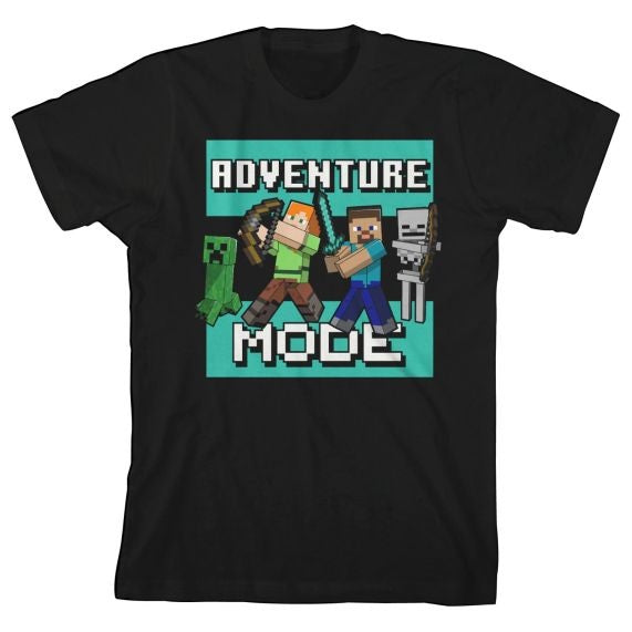 T-Shirt Minecraft Adventure Mode Large