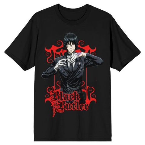 T-Shirt Black Butler Sebastian Medium