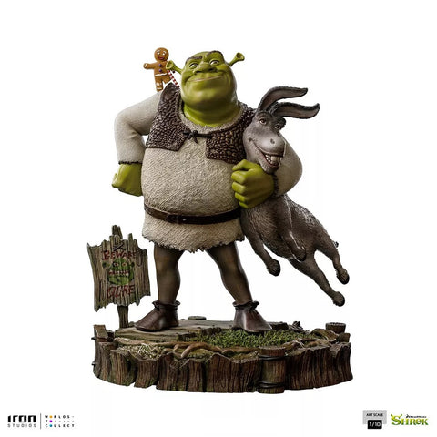Iron Studios Shrek, Donkey &amp; The Gingerbread Man