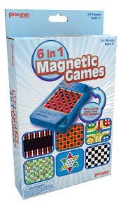 Ensemble 6 Jeux En 1 Magnétique