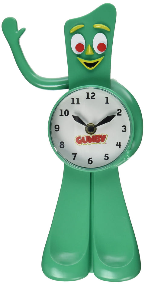 Gumby Wall Clock With Moving Arm