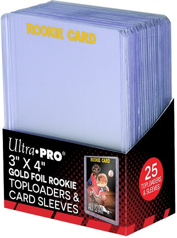 UP Topload 3x4 Rookie Or + Sleeves (25)