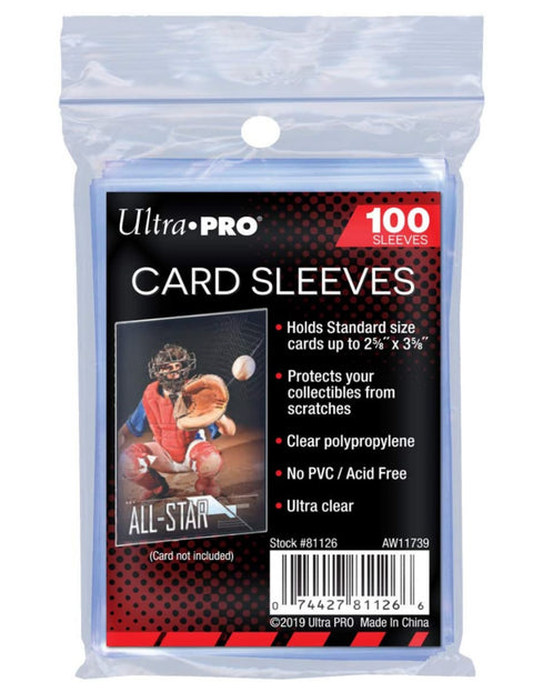 UP Card Sleeves 2 5/8" X3 5/8"