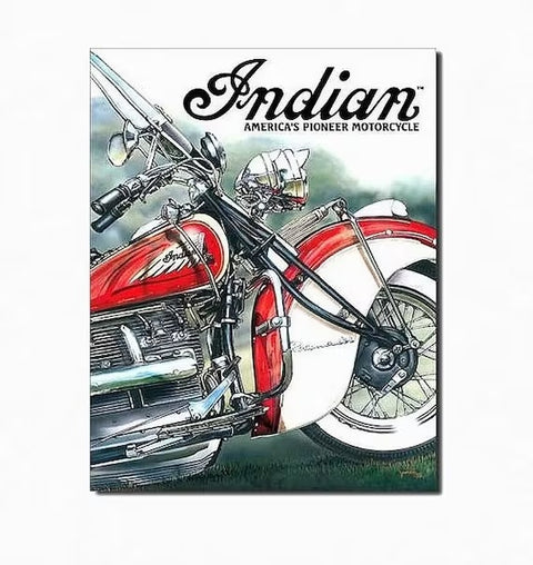 Enseigne Metal Indian Motorcycle