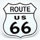 Enseigne Metal Route 66