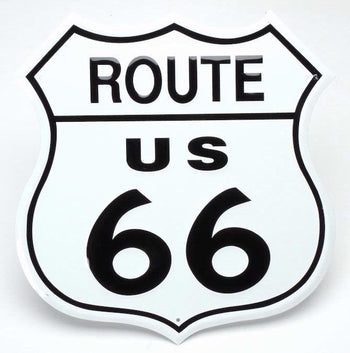Enseigne Metal Route 66