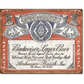 Enseigne Metal Budweiser Lager