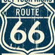 Enseigne Metal Route 66 État