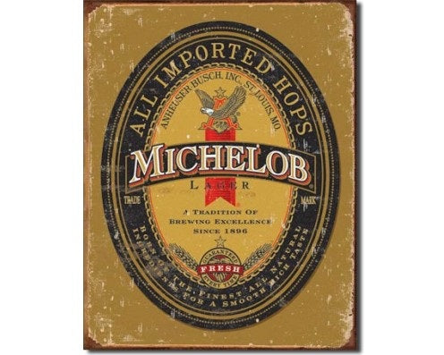 Enseigne Metal Michelob