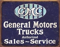 Enseigne Metal GMC